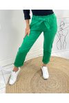 PANTS + BELT AH430 EMERALD GREEN