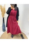 LONG DRESS 1943 BURGUNDY