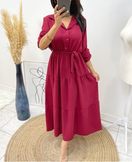 ROBE LONGUE 1943 BORDEAUX