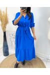 ROBE LONGUE 1943 BLEU ROYAL