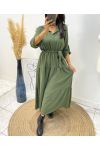 ROBE LONGUE 1943 VERT MILITAIRE