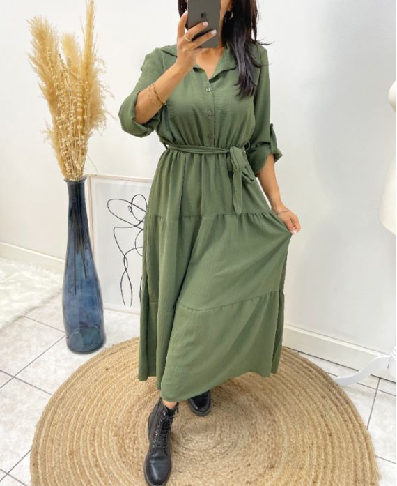 LONG DRESS 1943 MILITARY GREEN