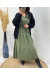 ROBE LONGUE 1943 VERT MILITAIRE