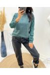 LACE 12037 MOUW SWEATSHIRT MILITARY GROEN