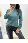 LACE 12037 MOUW SWEATSHIRT MILITARY GROEN