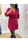 KLEID BLAZER 152 BURGUND