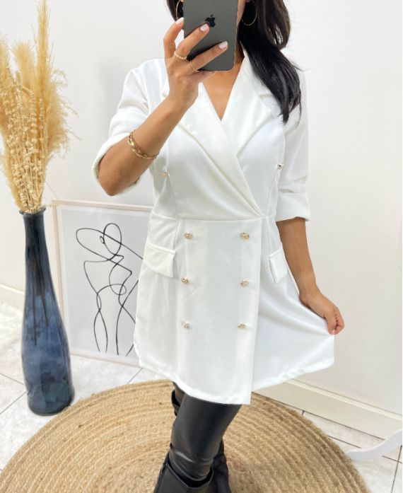 ROBE BLAZER 152 BLANC