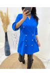 ROBE BLAZER 152 BLEU ROYAL