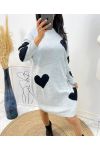 ABITO CUORE IN MAGLIA AW494 GRIGIO