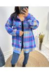 ON PLAID SHIRT 9656M2 BLUE