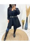 JACKET + BELT FREE FW588 BLACK
