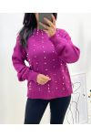 MAGLIONE PERLATO AH657 PRUGNA