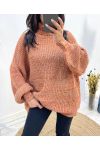 MAXI SWEATER CHINA AW830 RUST