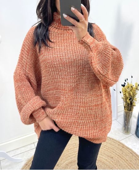 MAXI SWEATER CHINA AW830 RUST