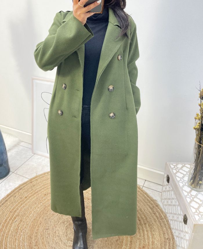 Manteau hotsell long vert