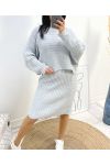 ENSEMBLE ROBE + PULL AH834 GRIS