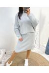 ENSEMBLE ROBE + PULL AH834 GRIS