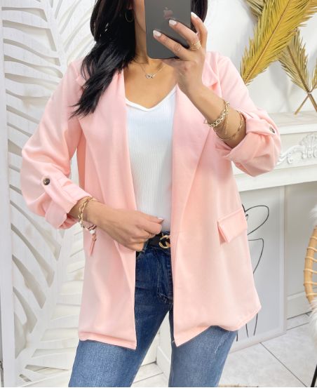 CHAQUETA LIGERA PE981 ROSA