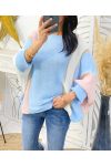 LUREX STRIPE JUMPER PE948 SKY BLUE