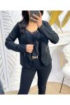 PE996 GIACCA CORTA ZIP NERO