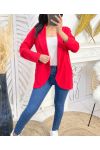 CHAQUETA BLAZER 2 BOLSILLOS SS975 ROJO