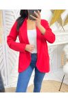 CHAQUETA BLAZER 2 BOLSILLOS SS975 ROJO