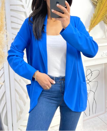 2-POCKET BLAZER JACKET SS975 ROYAL BLUE