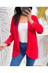 CHAQUETA BLAZER 2 BOLSILLOS SS975 ROJO