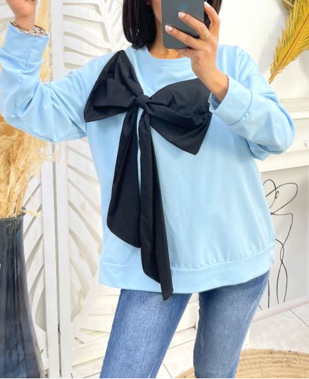 PULLOVER NOEUX PE978 BLEU CIEL