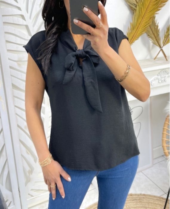 PE167 BLACK BLOUSE