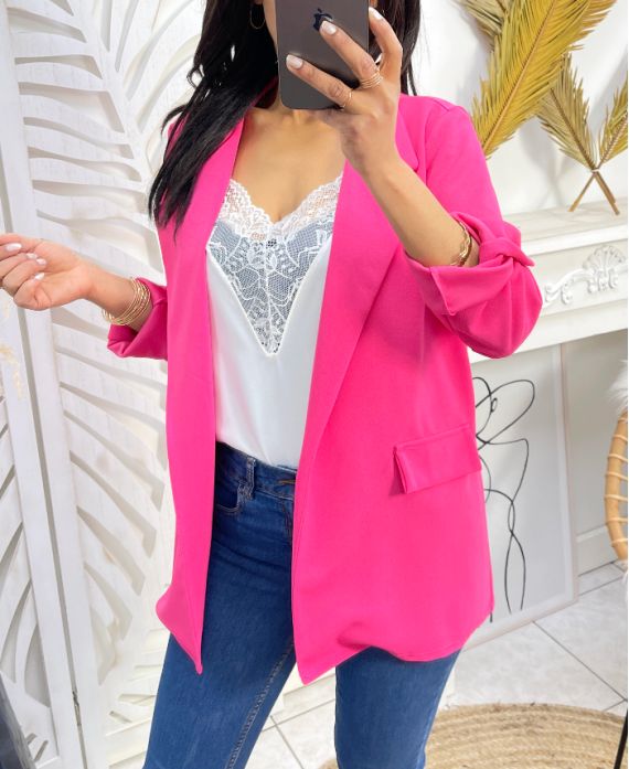 CHAQUETA LIGERA PE981 FUCHSIA