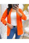 BLAZER JACKET ROLLED-UP SS125 ORANGE