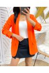 BLAZER JACKET ROLLED-UP SS125 ORANGE