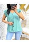 BLUSA BOTONES PE179 VERDE PASTEL