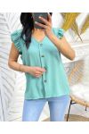 BLUSA BOTONES PE179 VERDE PASTEL