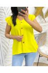 PE179 BLUSA DE BOTONES AMARILLO