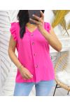 BLOUSE MET KNOPEN PE179 FUCHSIA