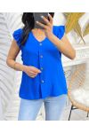 BLUSA DE BOTONES PE179 AZUL REAL