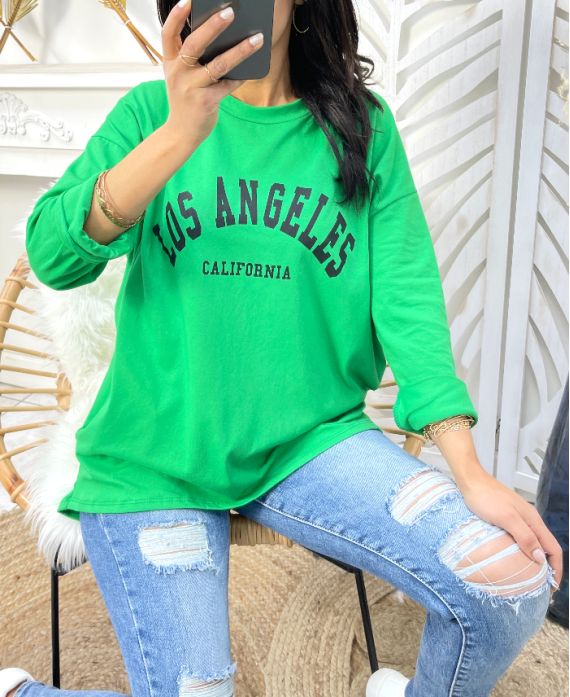 2-POCKET T-SHIRT LOS ANGELES SS49 GREEN