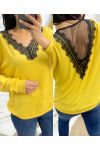 LACE SWEATER SS18 YELLOW