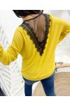 LACE SWEATER SS18 YELLOW