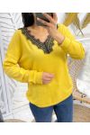 LACE SWEATER SS18 YELLOW