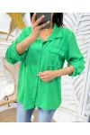 2-POCKET SHIRT PE207 LEMON GREEN