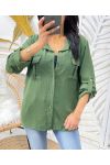 CAMICIA 2 TASCHE PE207 VERDE MILITARE