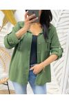 CAMICIA 2 TASCHE PE207 VERDE MILITARE