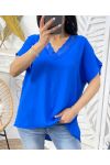 FLOWING LACE TOP PE276 ROYAL BLUE