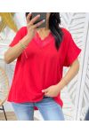 FLUID LACE TOP SS276 RED