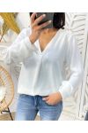 PE374 BLUSA CON BOTTONI BIANCO