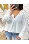 PE374 BLUSA DE BOTONES BLANCA