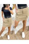 PACK OF 5 POCKET SKIRTS S-M-L-XL-XXL PE98 CAMEL